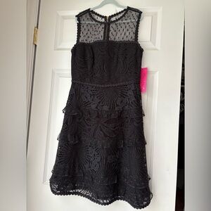 NWT Lilly Pulitzer Black Eyelet Dress